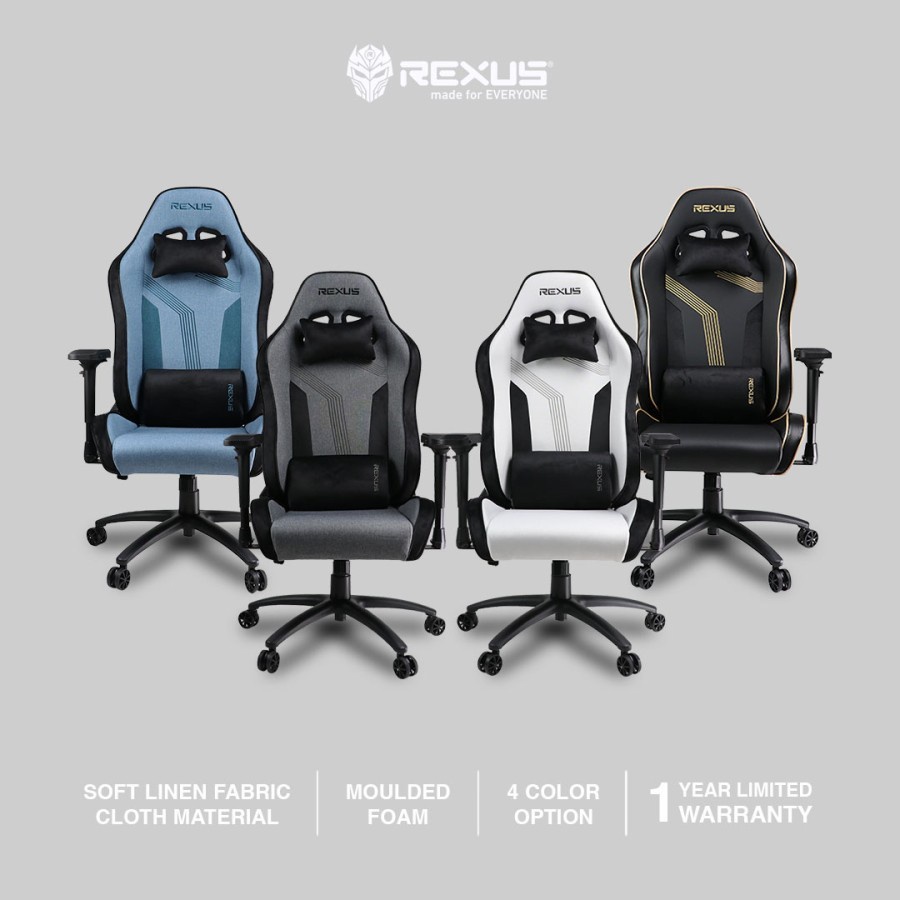 Rexus Gaming Chair Kursi RGC-211 Stoffa  RGC 211 Stoffa