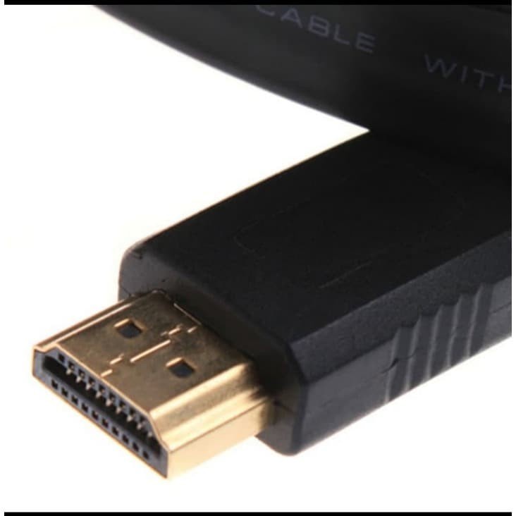 Kabel HDMI FLAT 20M Gold Plate Panjang HDMI Male 20 Meter Versi 1.4 3D