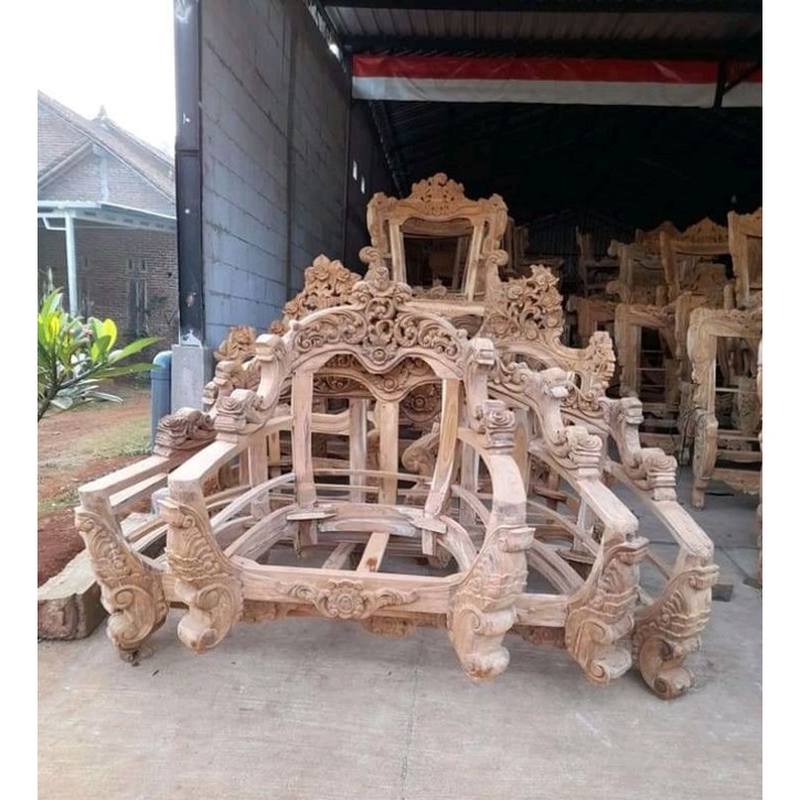 KURSI JATI / KURSI JEPARA KAYU JATI / KURSI SOFA / KURSI / SOFA / KURSI RUANG TAMU / KURSI TAMU