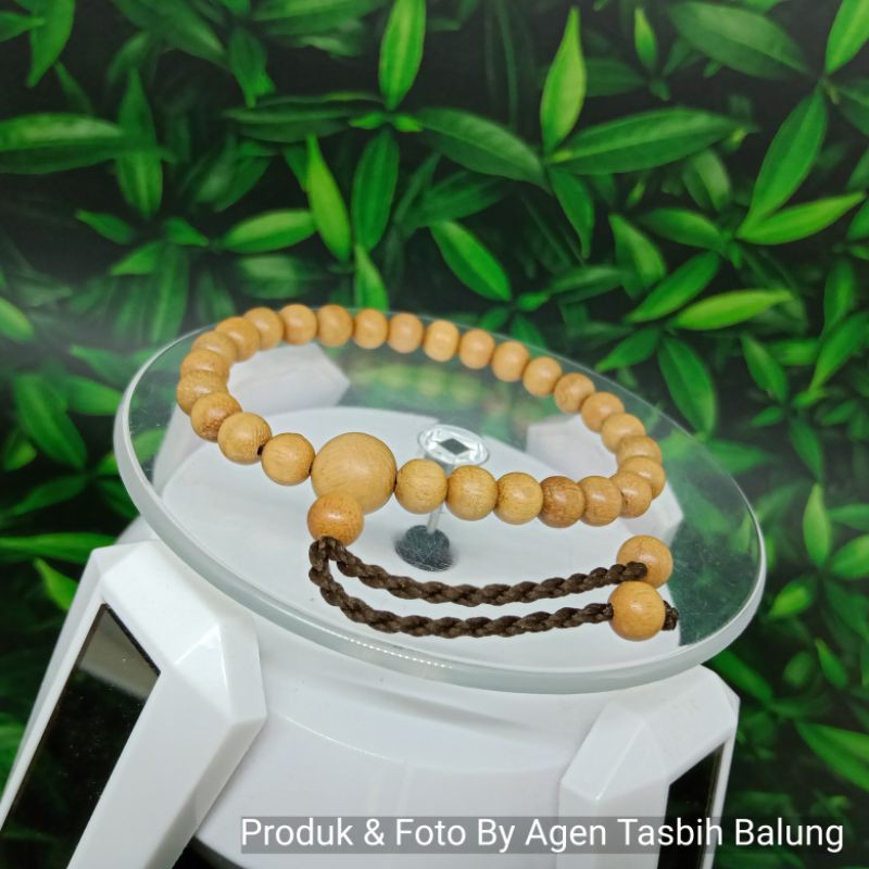 Gelang Cantik Pria Wanita Kayu Bidara Arab  size 6mm ORIGINAL