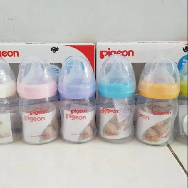 Pigeon Bottle Peristaltic Plus Wide Neck Botol Susu Wideneck 160mL 240mL isi 1pcs