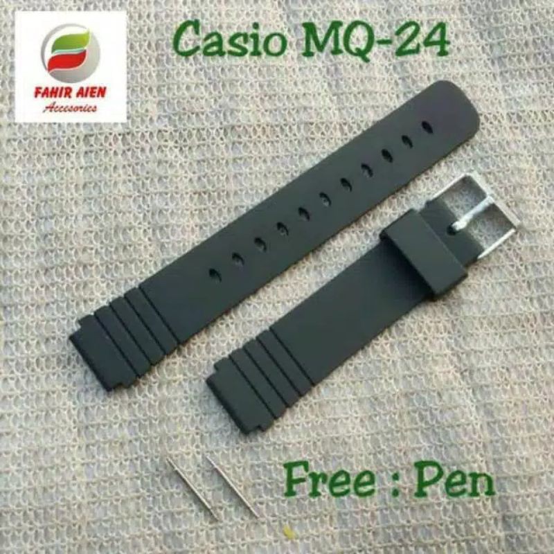 STRAP TALI JAM CASIO MQ-24 / MQ24 / MQ 24 RUBBER STRAP TALI JAM CASIO MQ-24