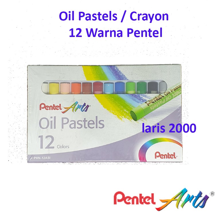 

Oil Pastel / Crayon Pentel 12 Warna