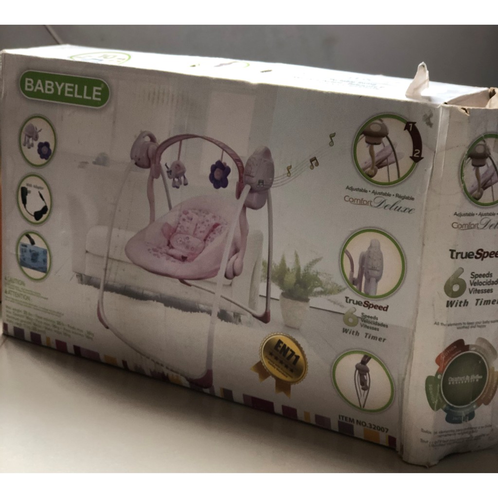 BOUNCER AUTOMATIC BABYELLE SWING Musik Swing / Ayunan bayi otomatis elektrik preloved masih bagus