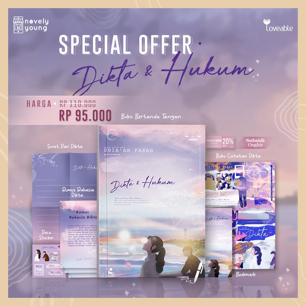 Novel Dikta Dan Hukum Dhia An Farah Shopee Indonesia