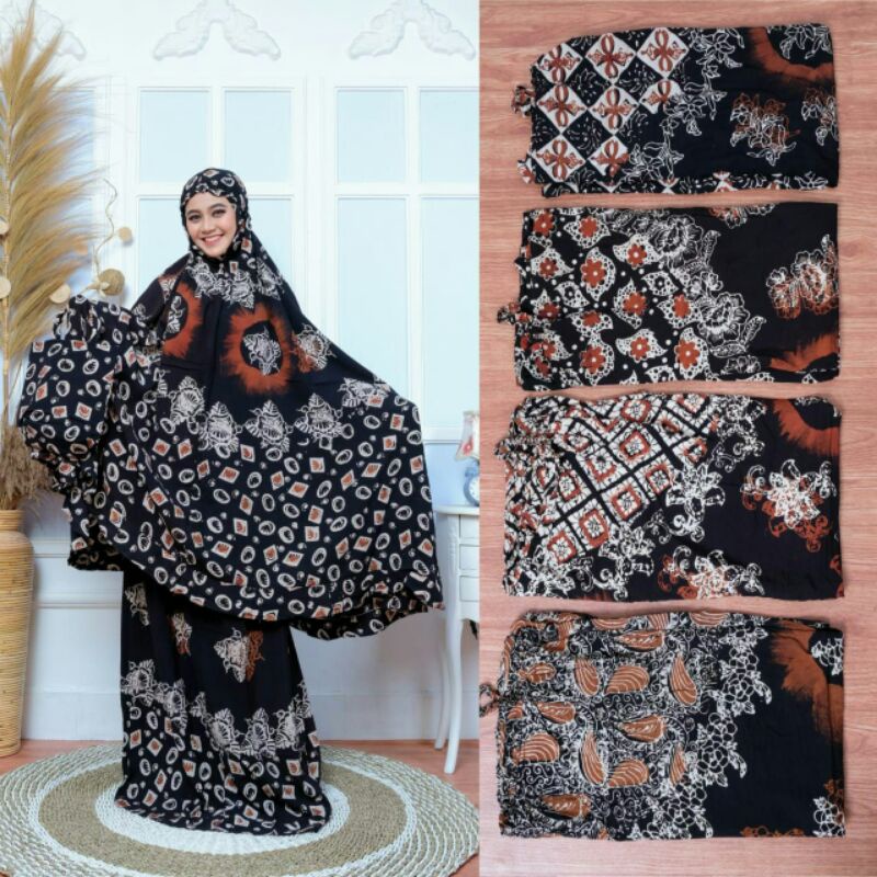 Mukena Batik Cap Sogan Pekalongan