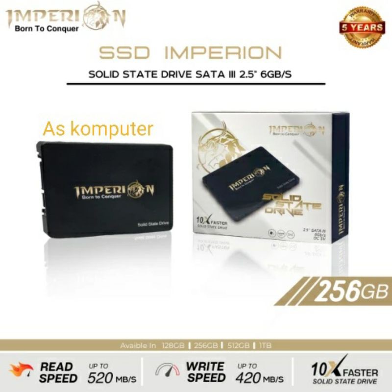 SSD IMPERION 256GB SATA III 2.5&quot; 6GB/S GARANSI RESMI