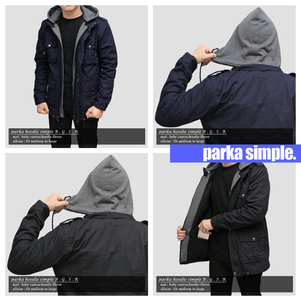 JAKET PARKA SWEATER SIMPLE HOODIE PREMIUM QUALITY 01