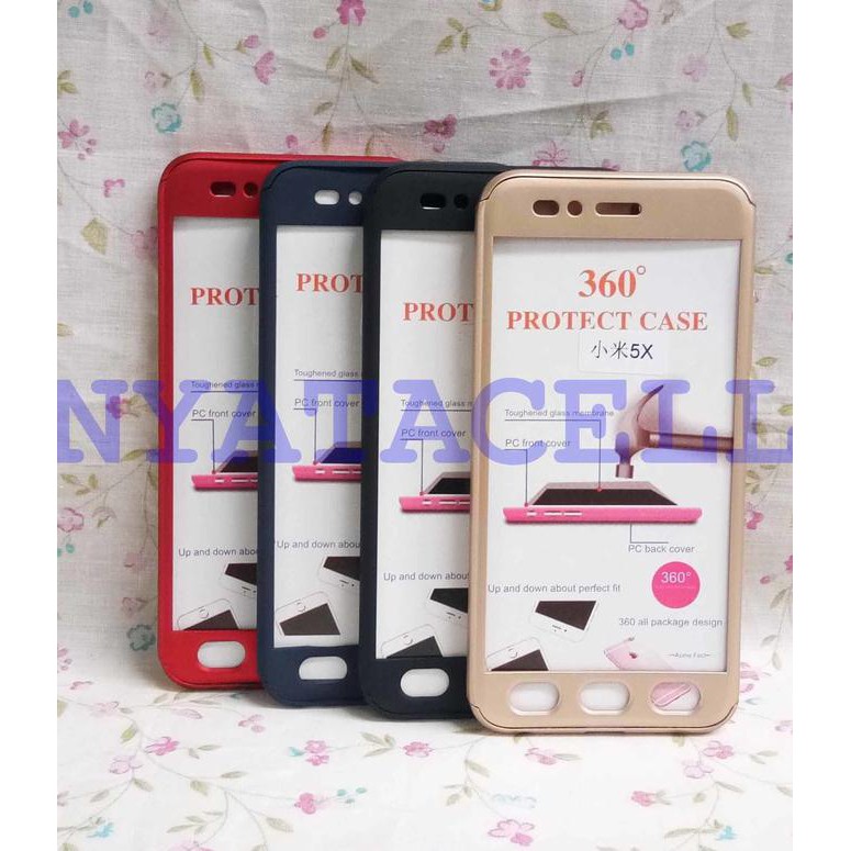 Baru Case Protect 360 Xiaomi Mia1 Mi A1 Slim Hard/Ipaky/Full Body/Casing Ready Stock