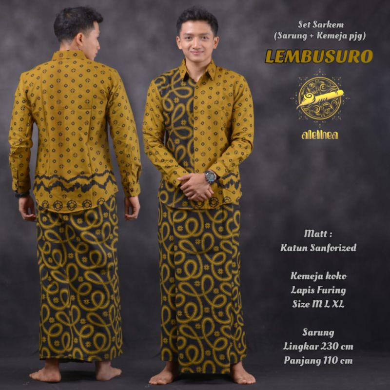 LEMBUSURO.SET SARKEM BATIK