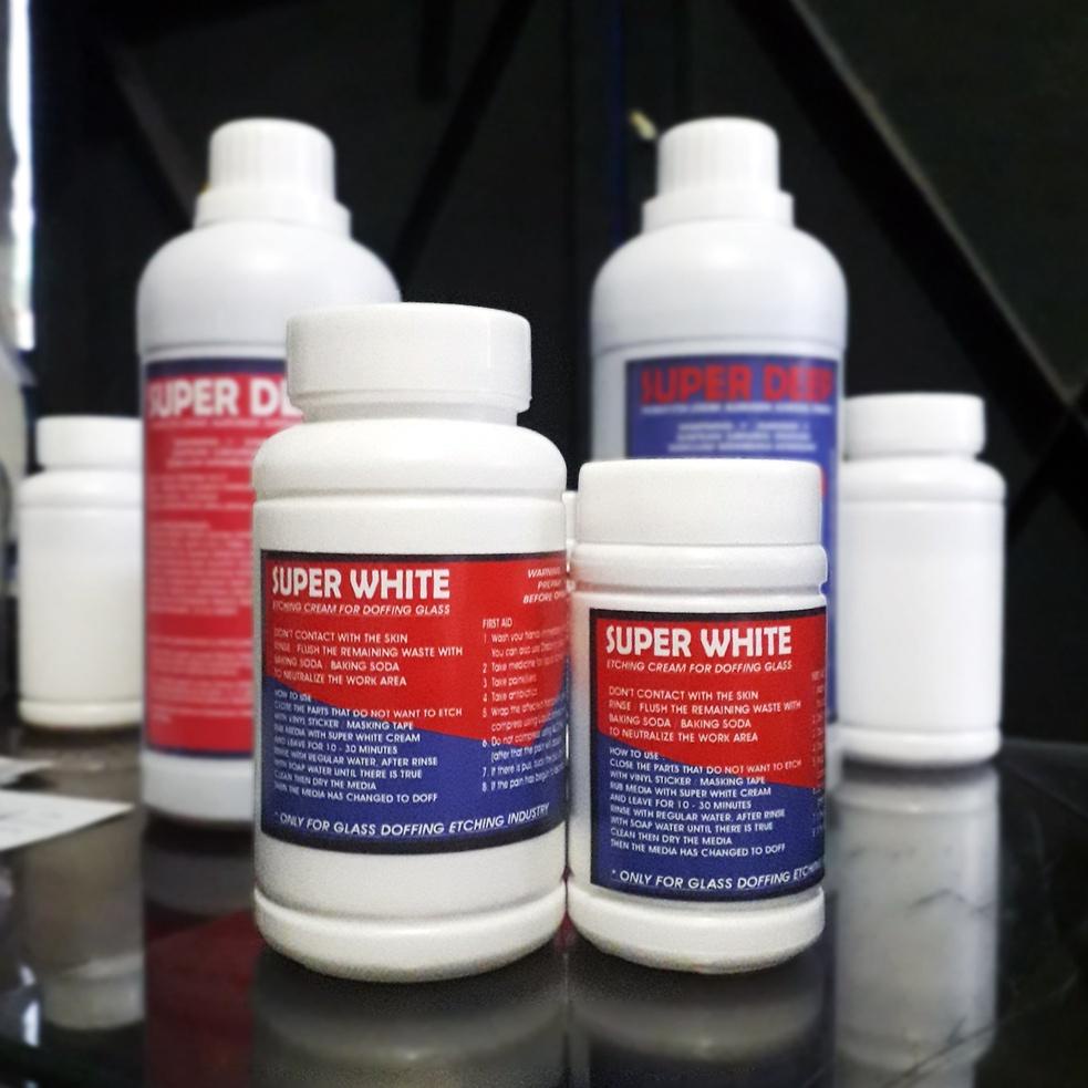 Stoklagi ETCHING GLASS CREAM ETSA DOFF COLOR UNTUK KACA Restock