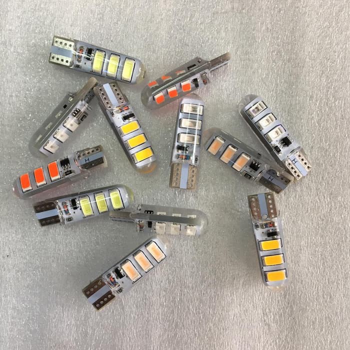 LAMPU SENJA T10 6LED 24 VOLT KEDIP STROBO BUS TRUCK