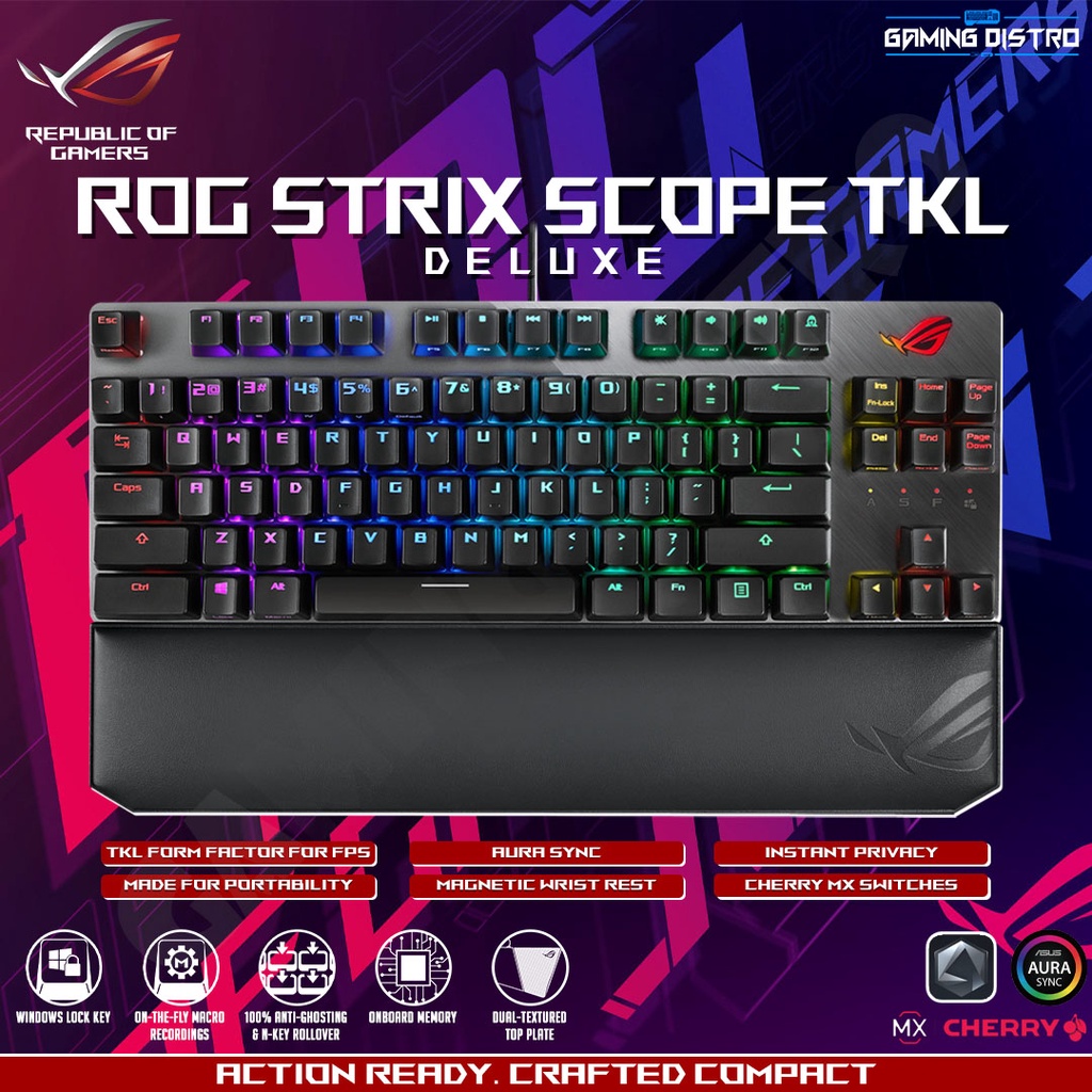 ROG - ASUS ROG Strix Scope TKL Deluxe Mechanical Keyboard