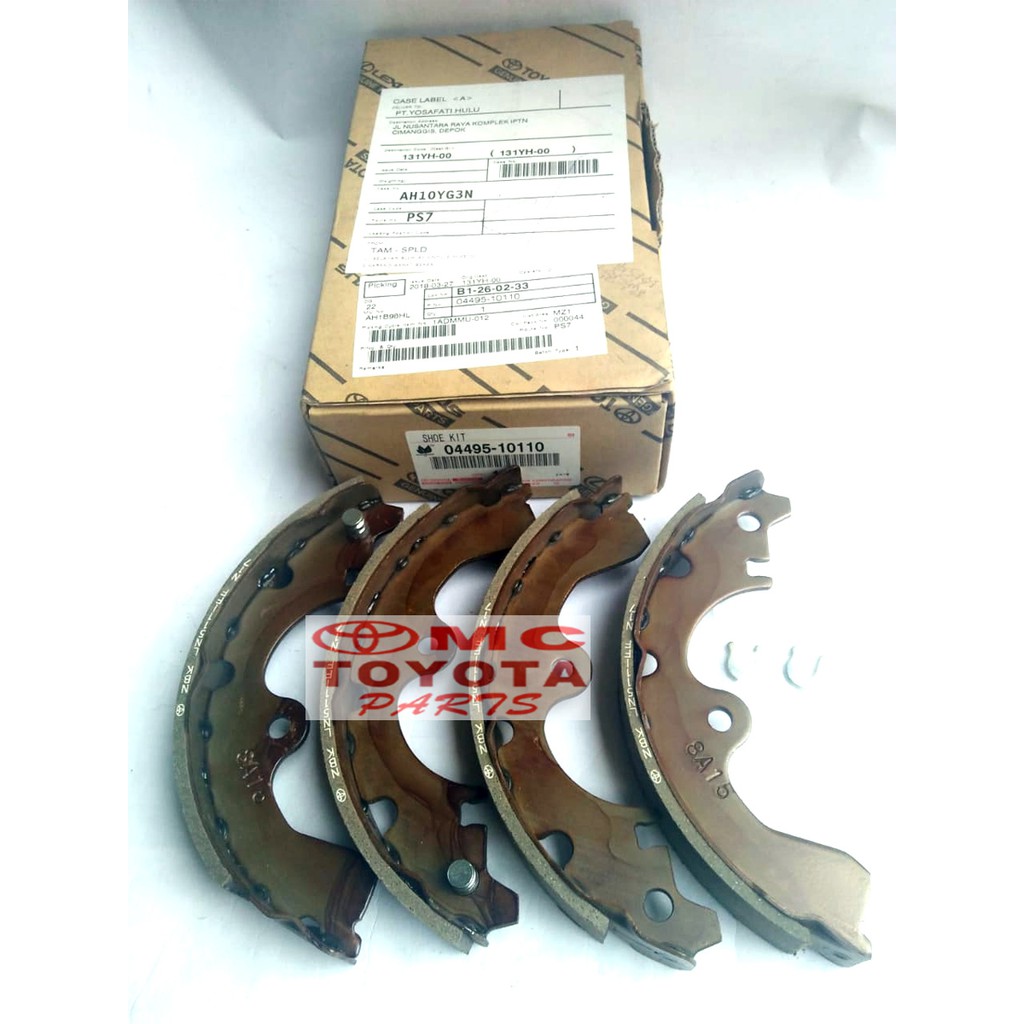 Brake Shoe Kampas Rem Belakang Starlet Soluna 04495-10110