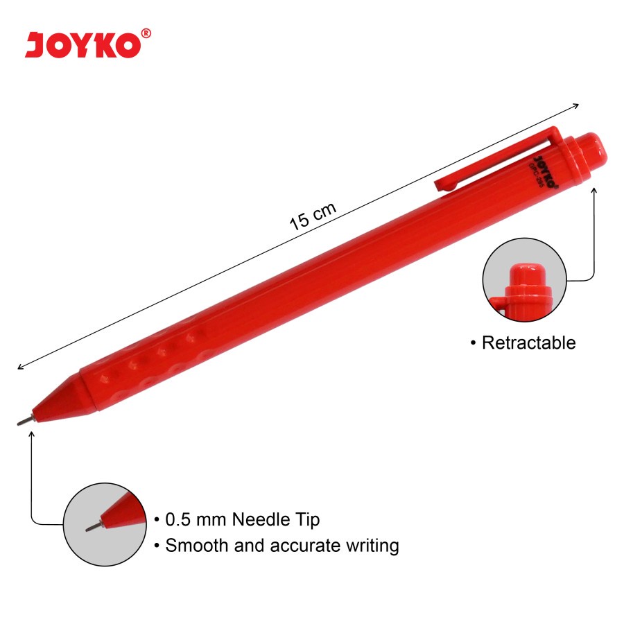 Gell Pen Colour Joyko GPC-295 Pulpen 10 Warna Tip 0.5 mm Pena Warna - SHSNP