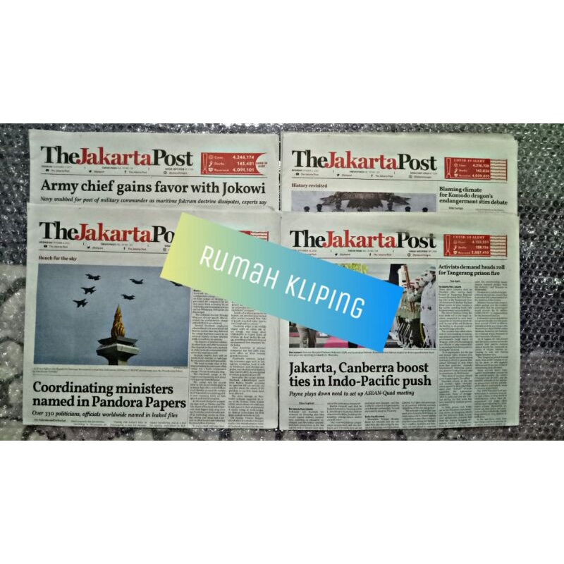 Koran Bekas Bahasa Inggris THE JAKARTA POST