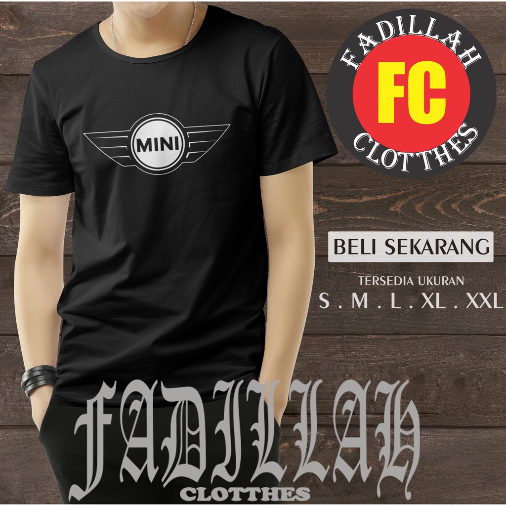 Kaos Baju Mobil Mini Cooper Logo Kaos Otomotif