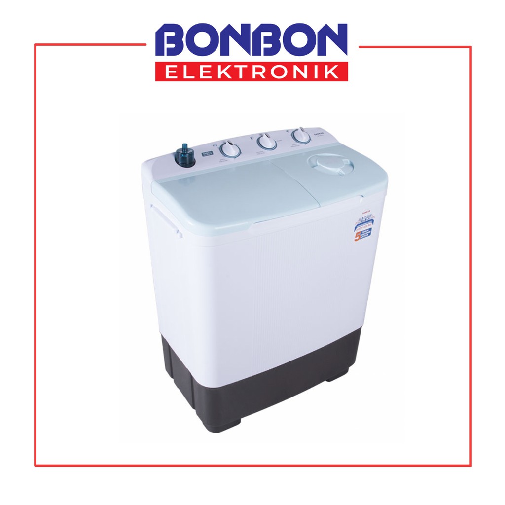 Sanken Mesin Cuci 2 Tabung 7KG TW-8660 / TW8660 / TW-8660ETG