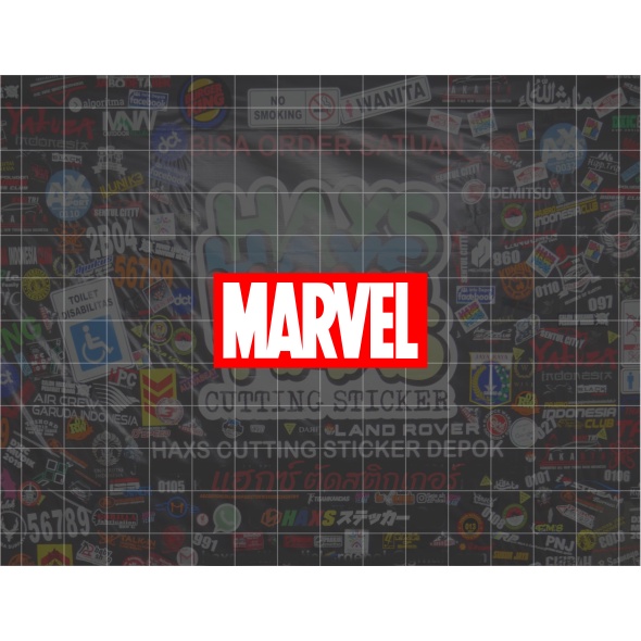 Cutting Sticker Marvel Untuk Motor Mobil