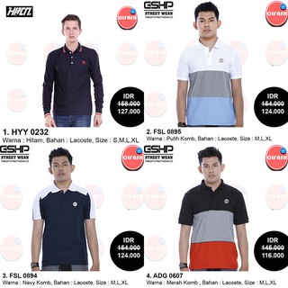 Pakaian Baju Kaos  Polo Shirt Kerah  Pria Cowok Distro 