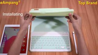 Case with Keyboard Mouse Pencil Holder For iPad 10.2 8 8th