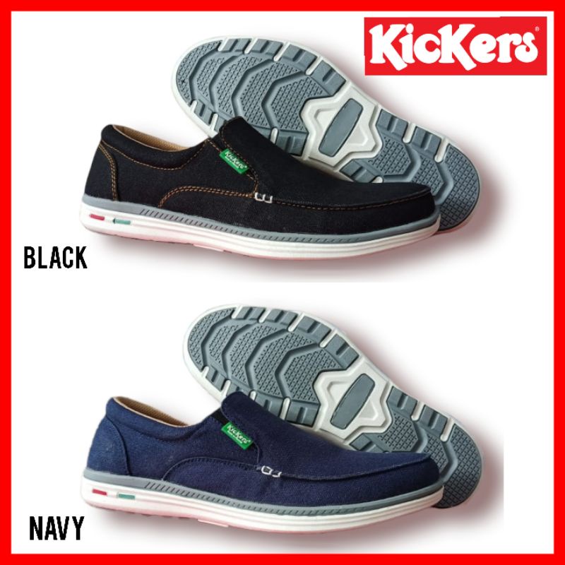 SEPATU KICKERS SLIP ON PRIA KASUAL / SEPATU KERJA KULIAH COWOK SLOP / SEPATU SANTAI JALAN MEJENG