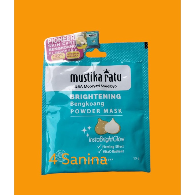 Mustika ratu brightening bengkoang powder mask 15gr