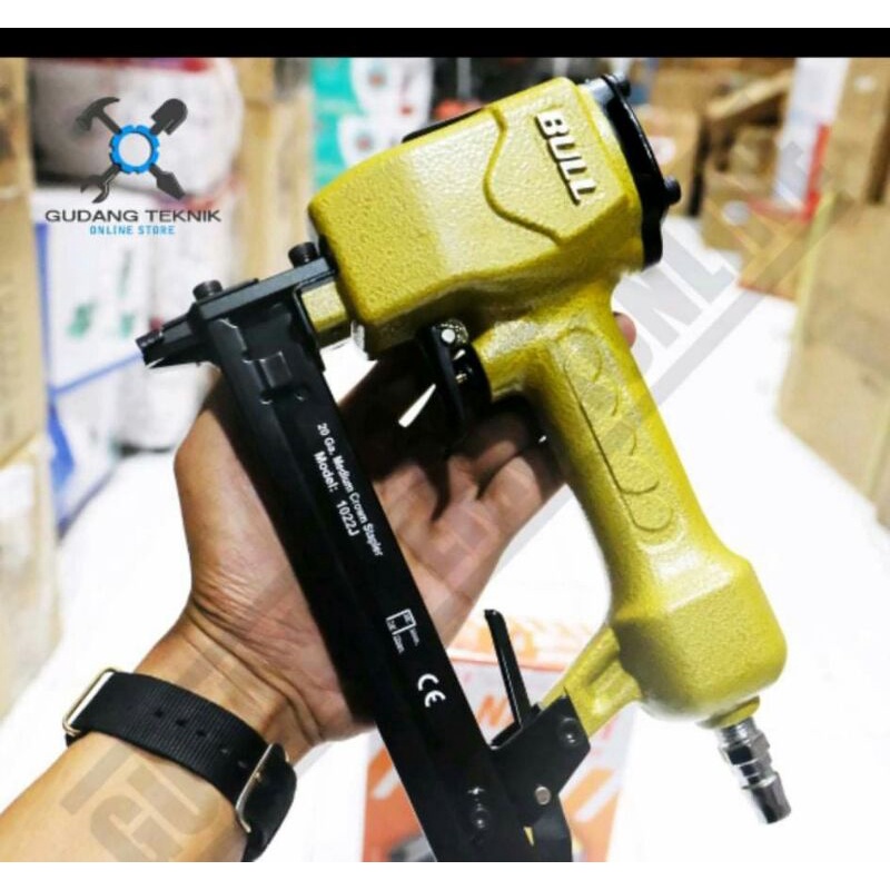 Mesin Staples Paku Tembak BULL 1022J Air Nailer Tipe U - Paku Tembak Angin murah dan berkualitas
