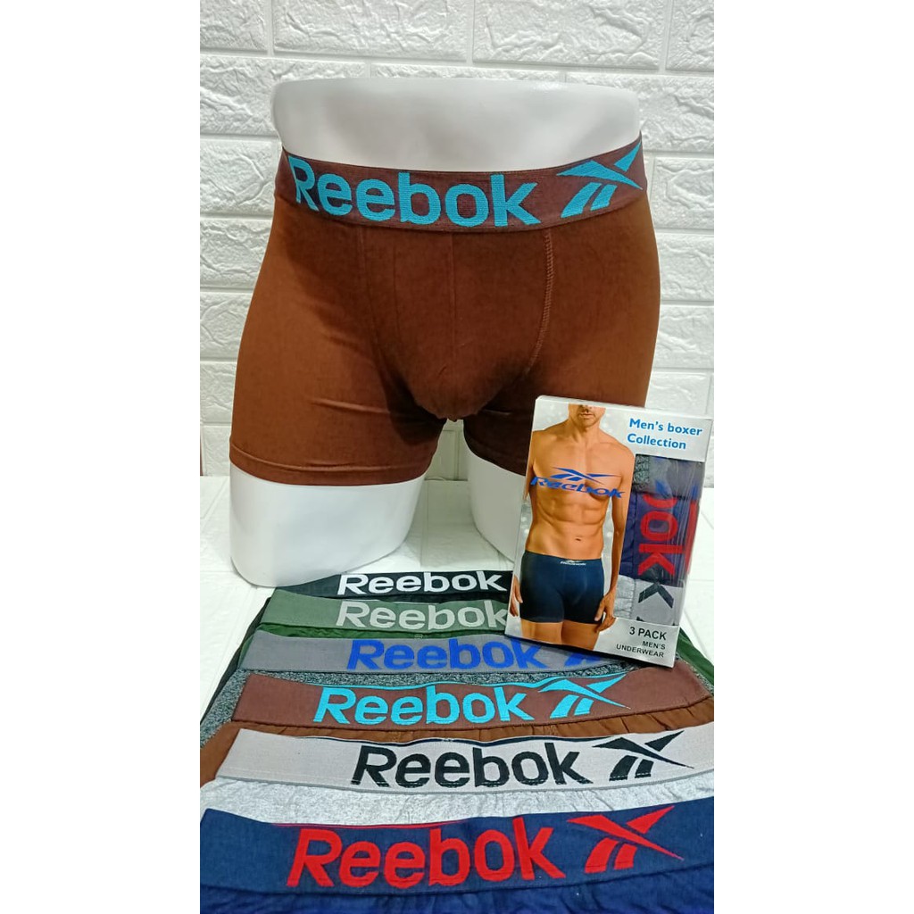 PROMO !!! 3 BOXER REBOOX || CELANA DALAM BOXER PRIA