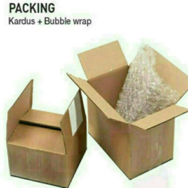 Packing Extra Bubble Wrap dan Kardus