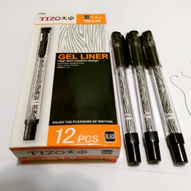

Pulpen Gel Tizo 340 pulpen zebra mata besar 1.0 mm