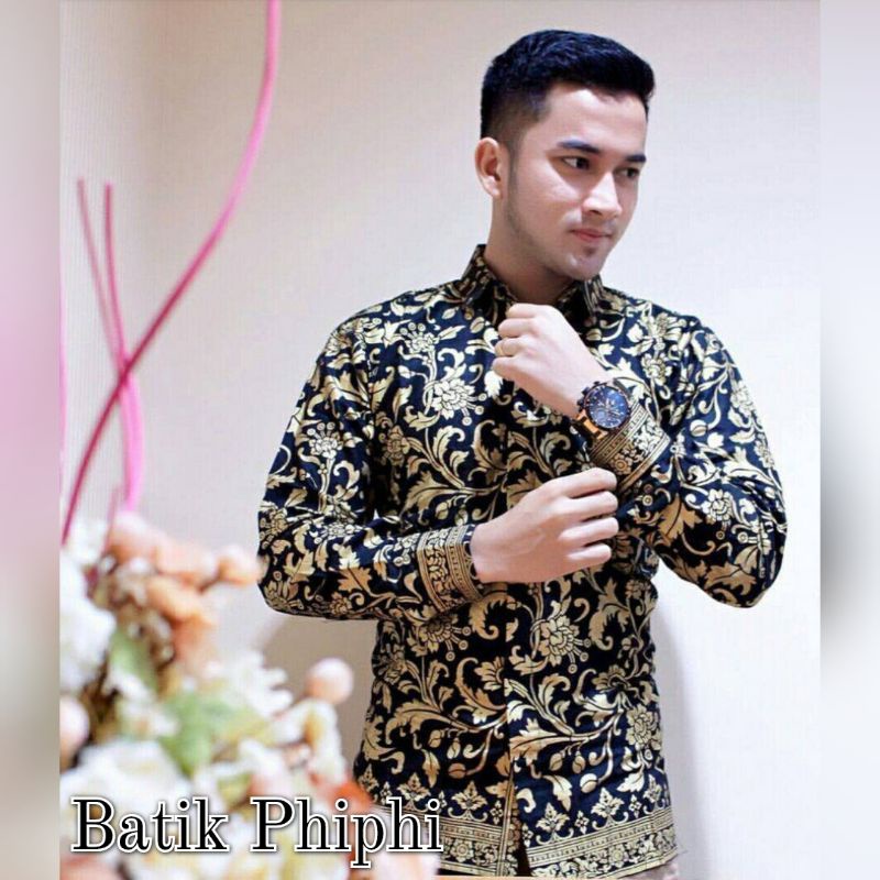 KEMEJA BATIK PRIA LENGAN PANJANG BAKUNG PRODO ( ORIGINAL ) M,L,XL,XXL