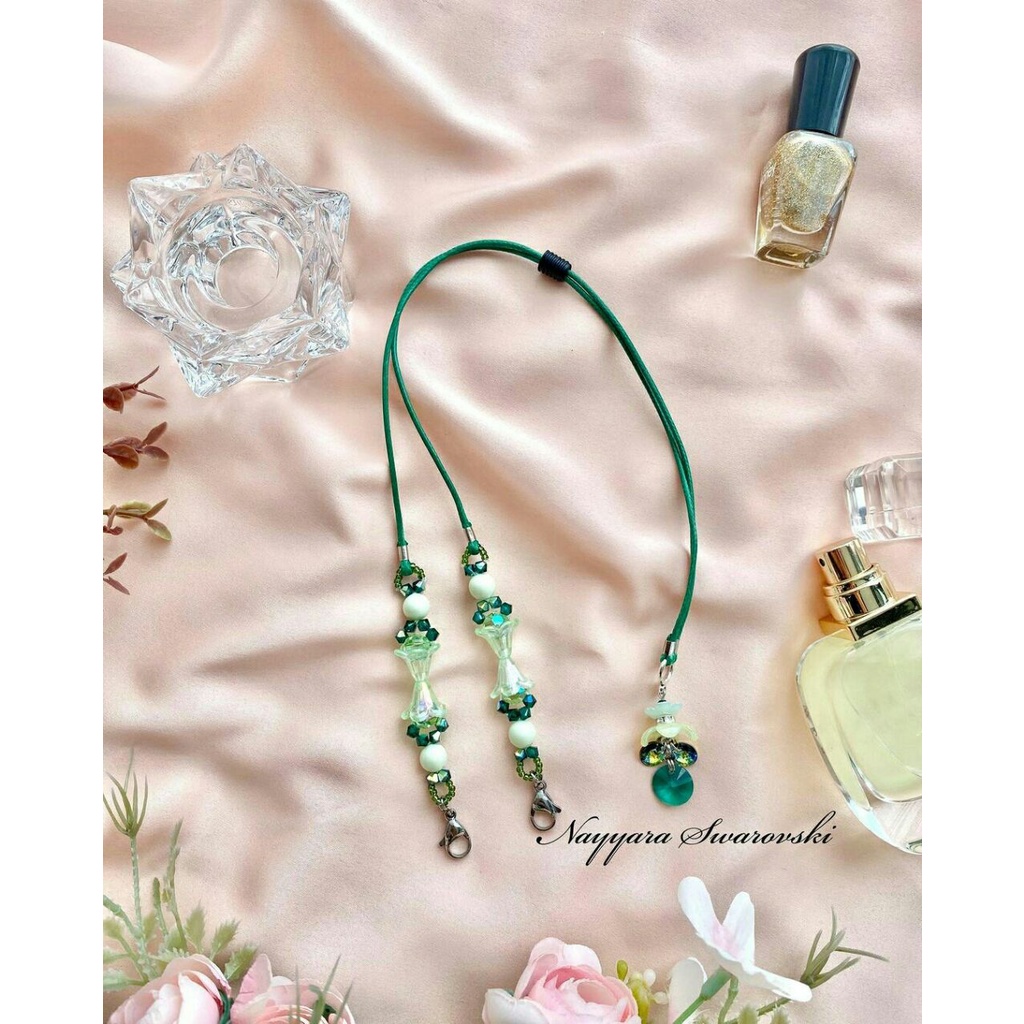 [Exclusive] Strap Kalung Masker Swarovski Austria
