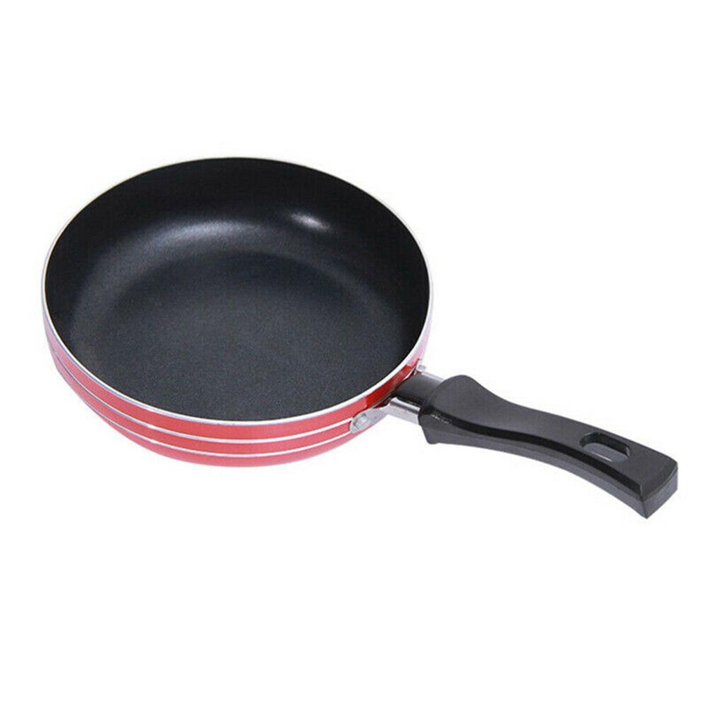 Panci Penggorengan Mini Portable Anti Lengket Bentuk Bulat Untuk Memasak Telur Goreng