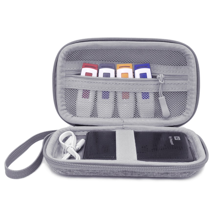 BUBM GHKJOK HDD Case Bag Protection Organizer Multifunction - GH1366 - Gray