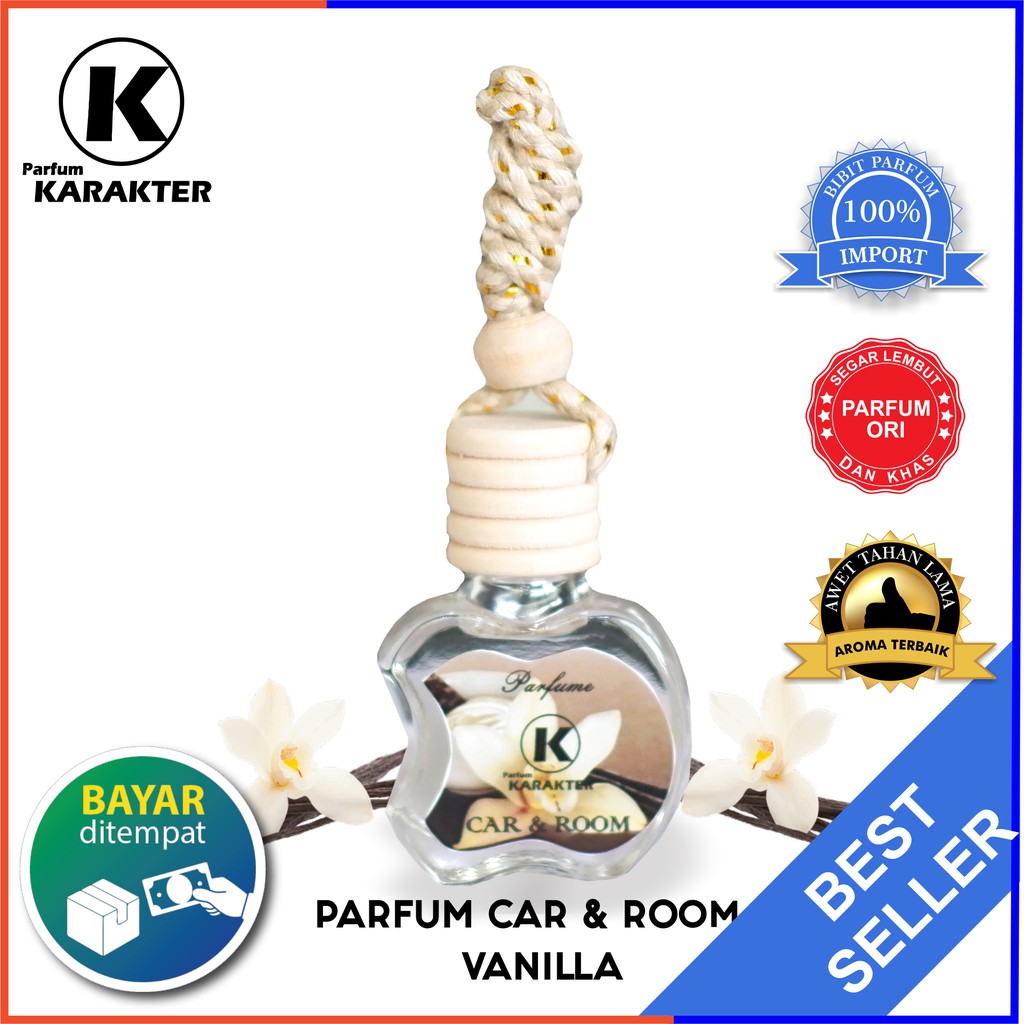 Parfum Mobil &amp; Ruangan Aroma Vanila Model Gantung  | Wangi dan Tahan Lama | Kemasan 10ml | Bisa Cod | Terlaris