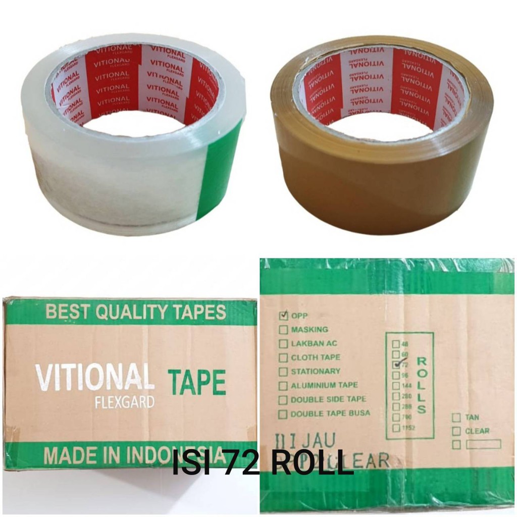 VF HJ Lakban 45mm x 70y 72 roll (1 dos) / Isolasi / Solasi