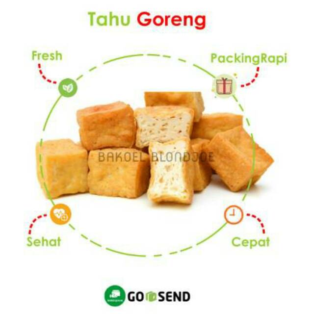 

TAHU GORENG GARING / FRIED TOFU PACK ISI 10 (Bakoelblondjoe)