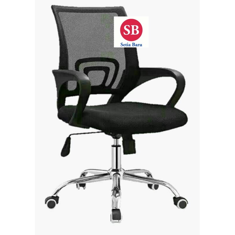 Kursi putar jaring kaki besi