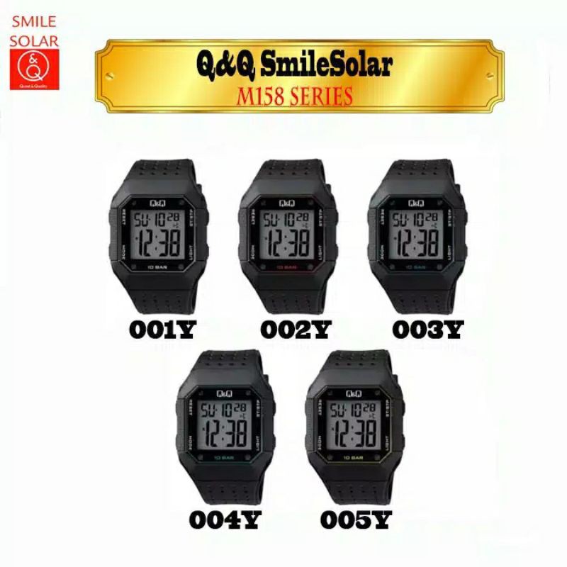 Jam Tangan Q&amp;Q QnQ QQ M158 M158J Digital Original Water Resist