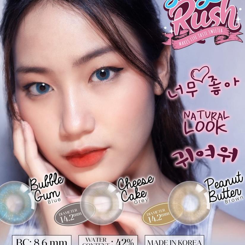 ✵ SOFTLENS SUGAR RUSH GREY MINUS -0.50 S/D -10.00 / CHEESE CAKE GREY ♘
