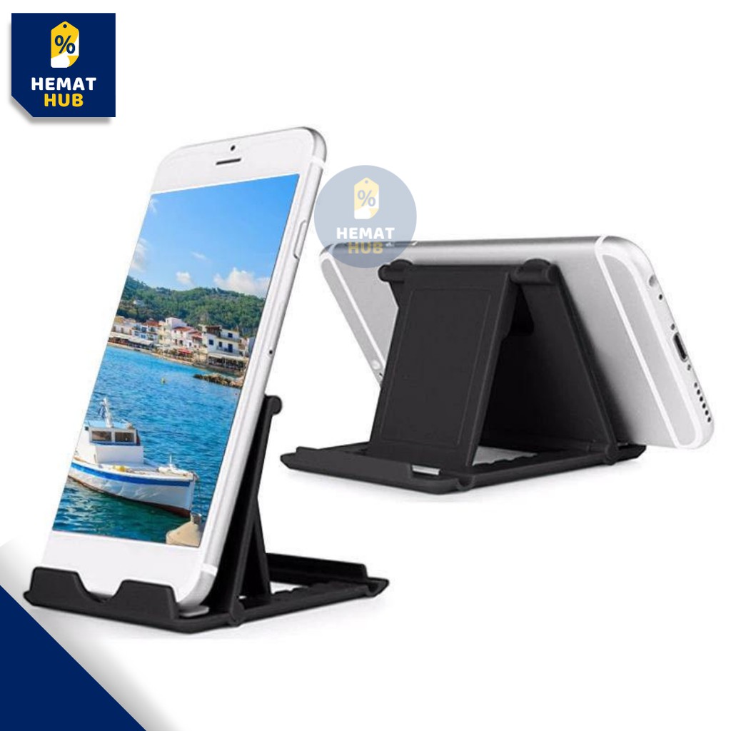 Stand Holder Smartphone Tablet Universal Foldable Dudukan Handphone HP HematHub