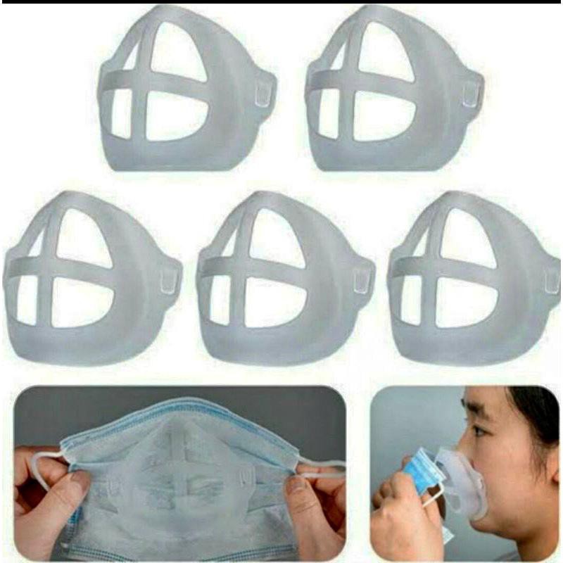 COD GROSIR PENYANGGA MASKER 3D MASK BRACKET SILIKON / SILLICONE SIRKULASI UDARA TERMURAH BTG - SS021