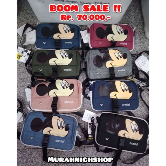 Tas Selempang import anello mickey/ Slingbag Disney