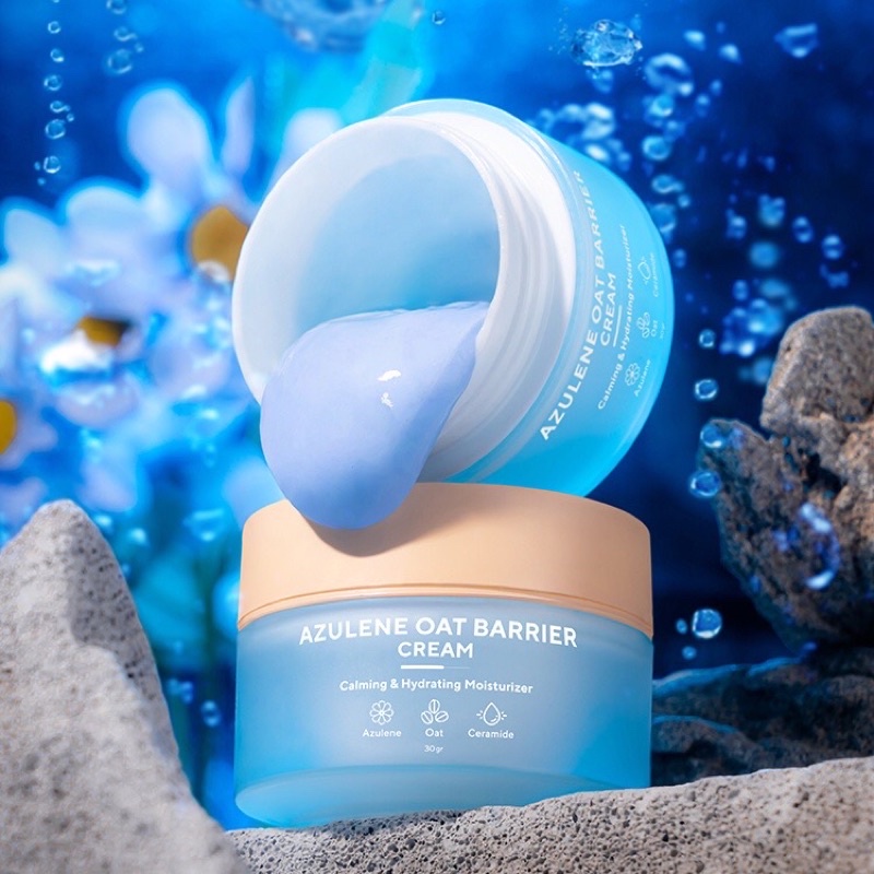 True To Skin Azulene Oat Barrier Cream Moisturizer - pelembab krim skin barrier