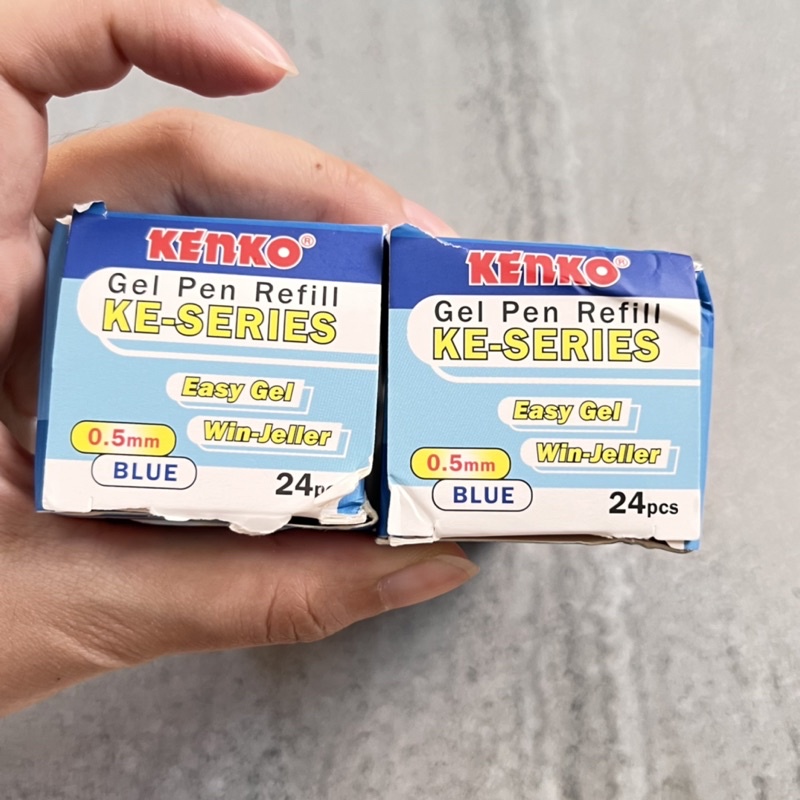 

kenko gel pen refill ke series 0.5 blue biru easy gel win jeller