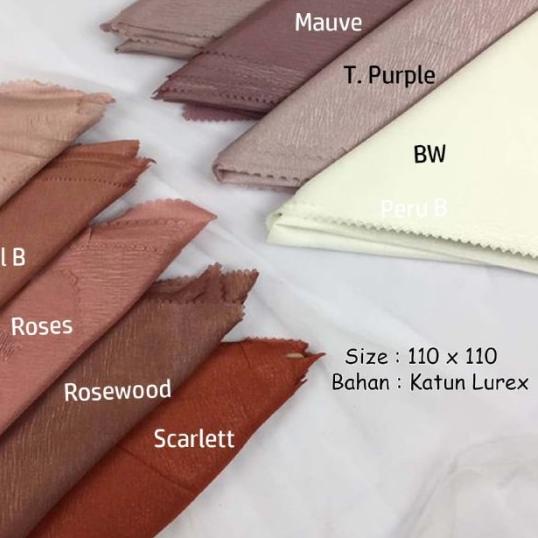 Promo Hijab Umama Glowing LC Katun lurex Jilbab Mengkilap Hijab Pesta - cokpink