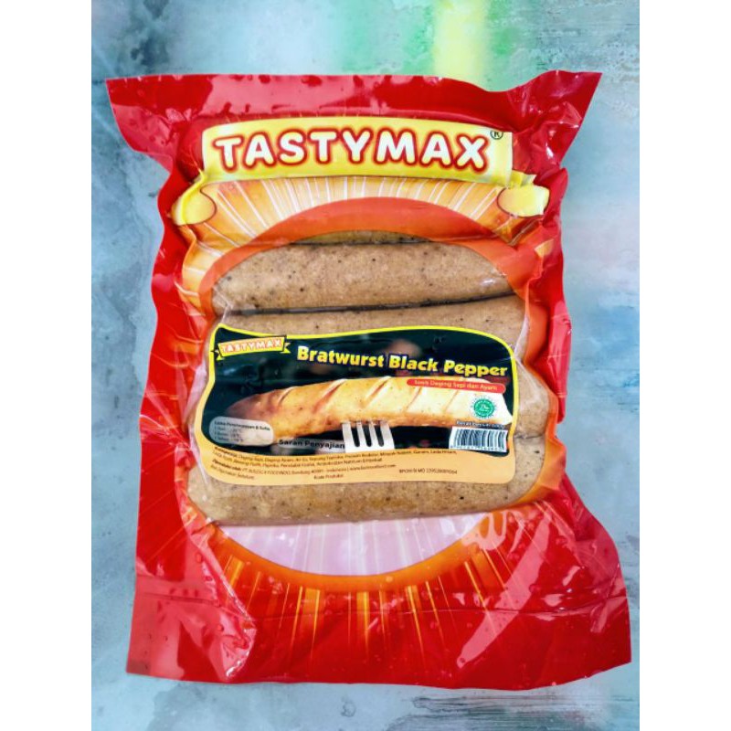 

TASTYMAX BRATWURSTBLACK PEPPER 500GR