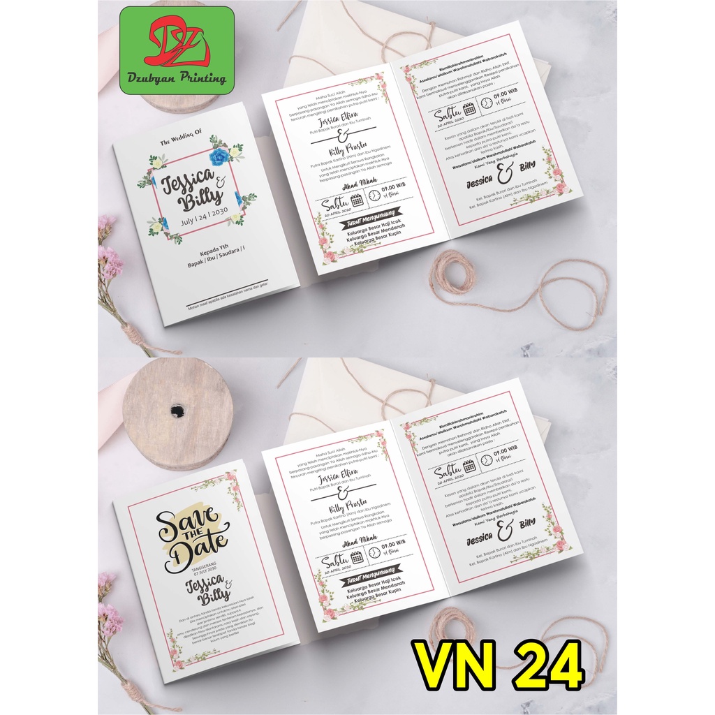 UNDANGAN PERNIKAHAN  VINTAGE  (foto)  Tanpa Minimal Order*  elegan, Murah, Proses  satu hari jadi, Tebal, Banyak Gratisnya-24