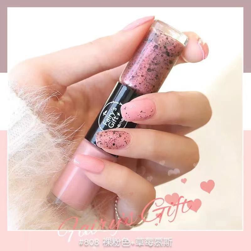 Bundara.id Ko-405 Premium Kutek warna cantik kutek 2in1 Gift spark nail polish Fairys non peel off